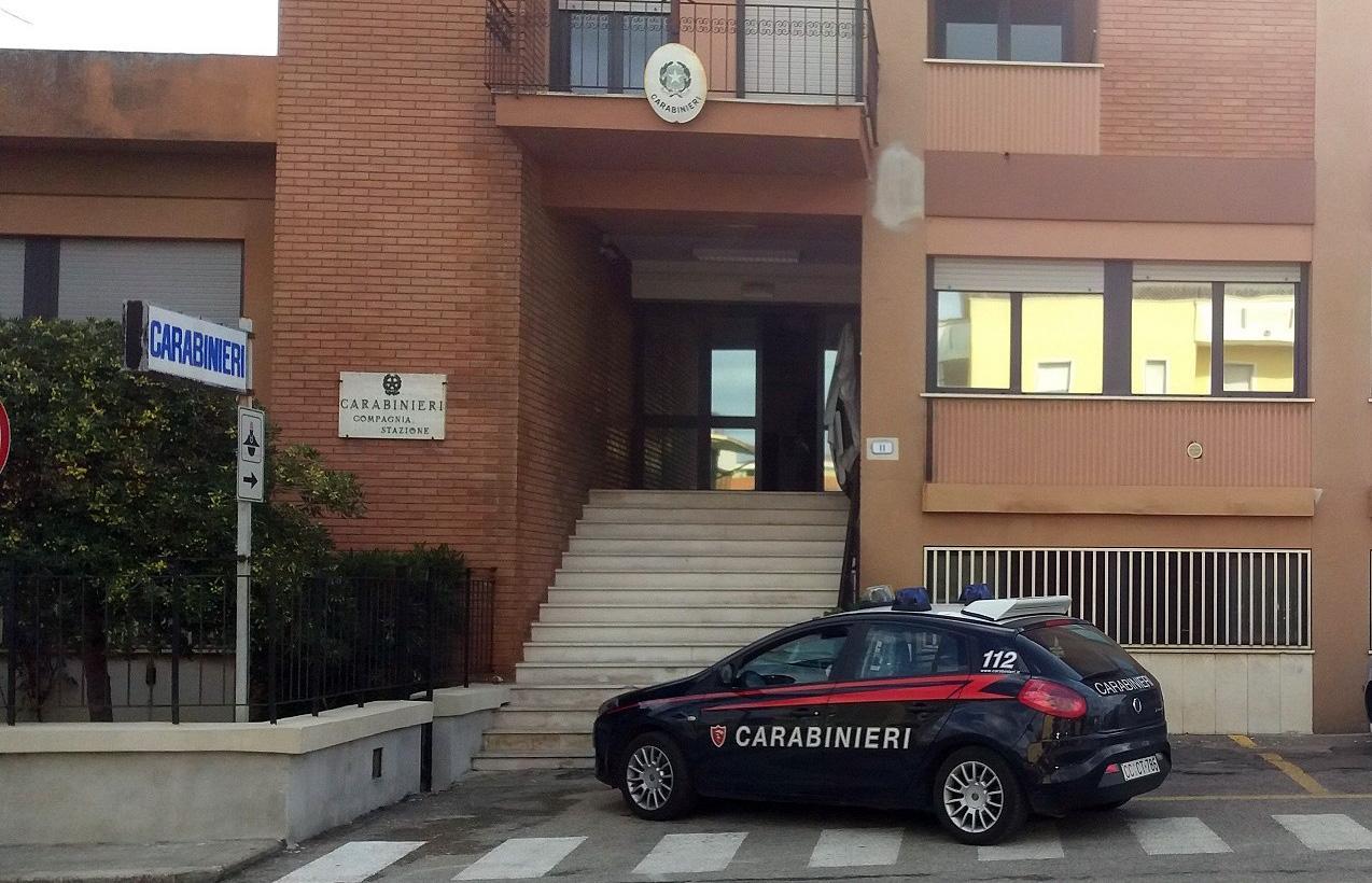 La caserma dei carabinieri di Porto Torres