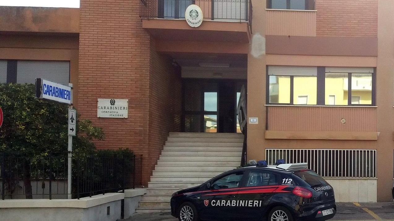 La caserma dei carabinieri di Porto Torres