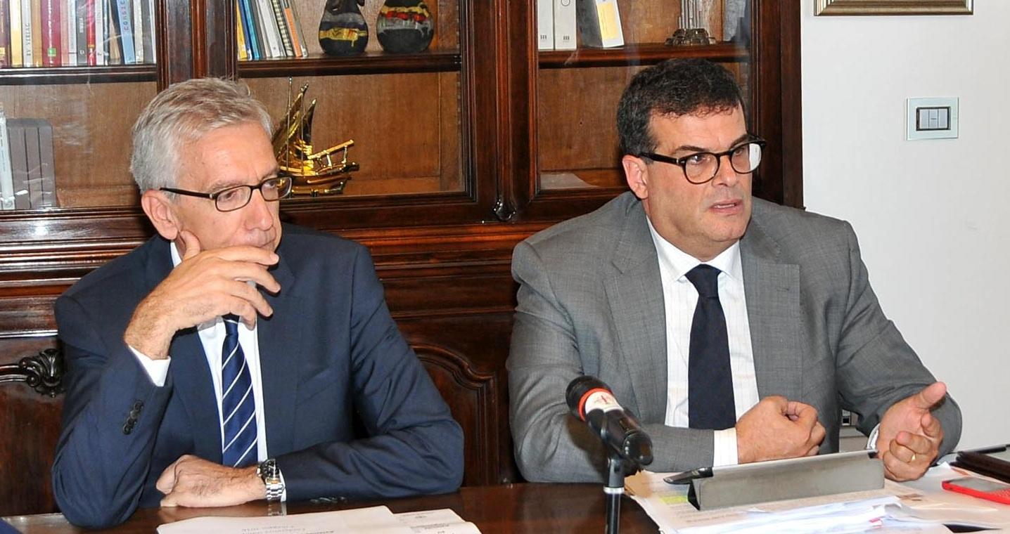 Il governatore Pigliaru e l'assessore Arru