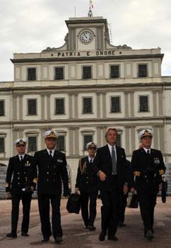 Montezemolo in Accademia a Livorno"E' finito il tempo del one man show"