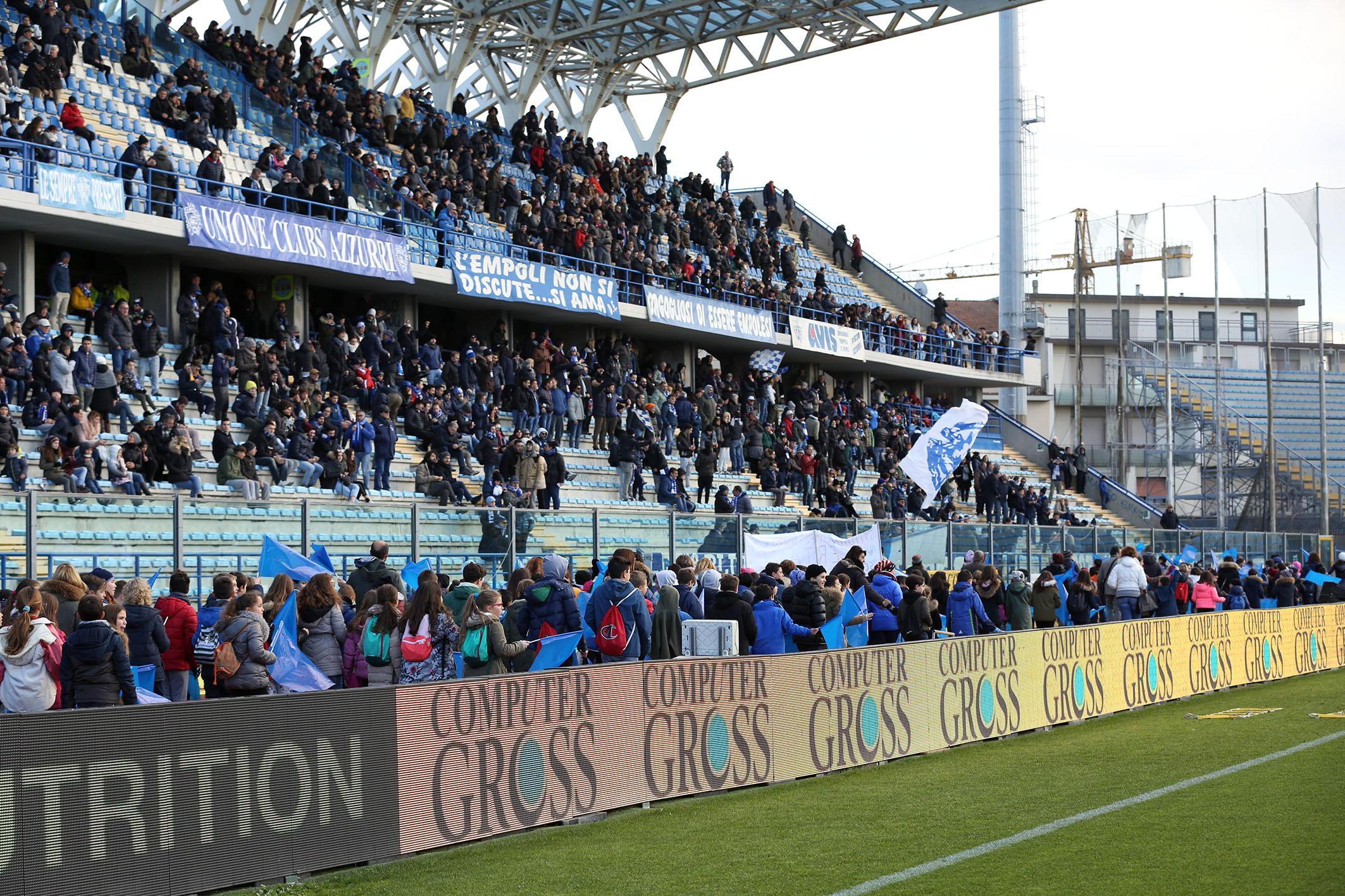 L'Empoli con un "esercito" di 800 piccoli sostenitori