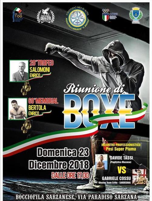 Malore a un socio la Pugilistica annulla la riunione di Sarzana