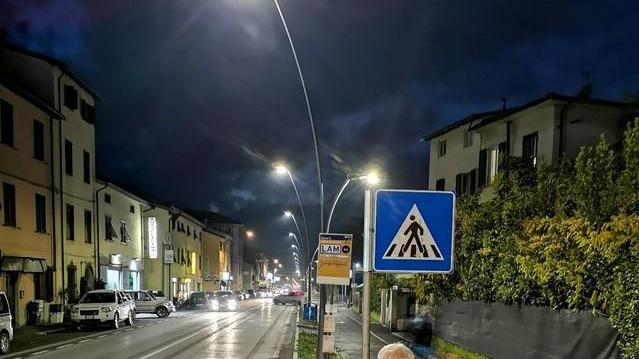 Illuminato il nuovo tratto della pista ciclopedonale