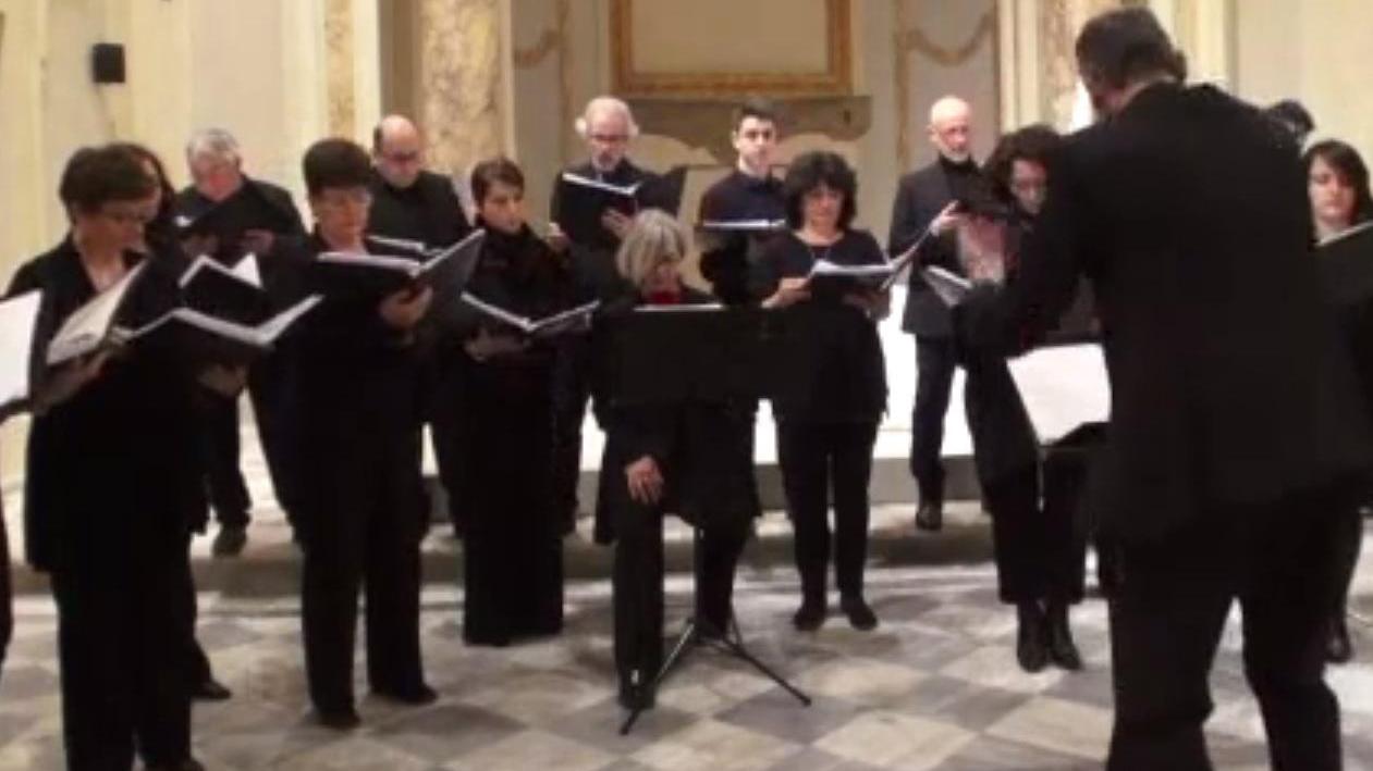 Il concerto del coro Del Corona nella cappella del Museo della città