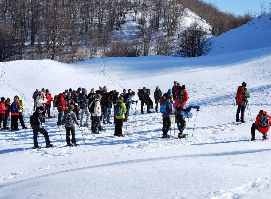 La via dei monti Ciaspolate tra l’Abetone e Villa Rosella