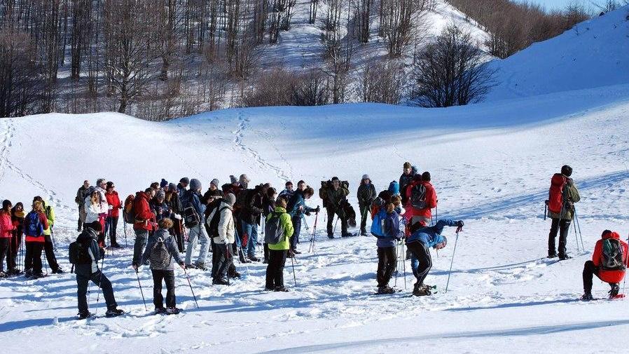 La via dei monti Ciaspolate tra l’Abetone e Villa Rosella