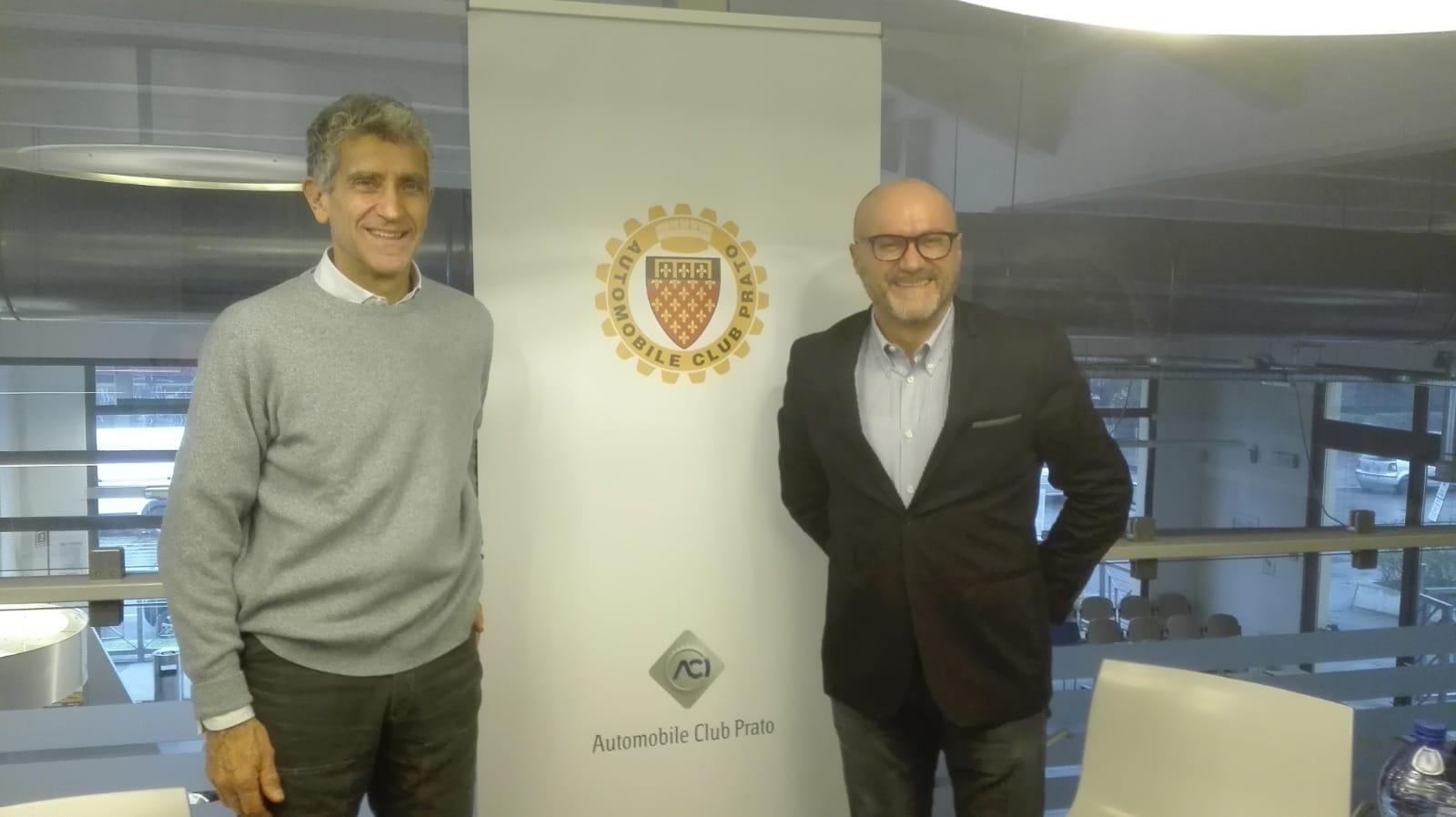 Il presidente dell'Aci Prato Federico Mazzoni e il direttore Claudio Bigiarini
