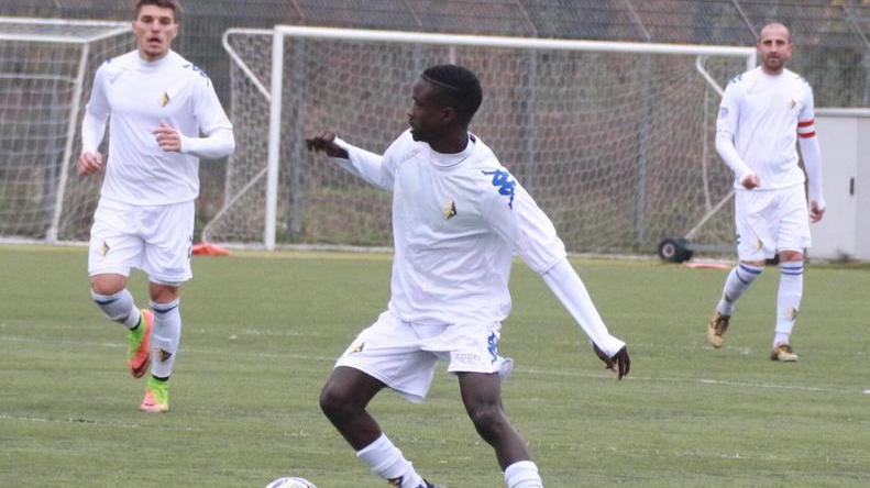 Kouassi in azione nella gara casalinga contro il Cannara (foto sproviero/batavia)