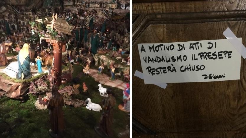 I vandali entrano nella chiesa, in frantumi statua del presepe 