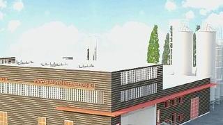 Il disegno di come verrà la centrale a biomasse