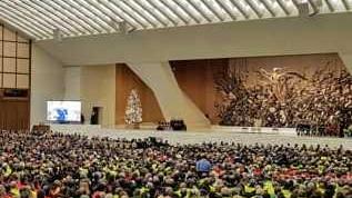 La Protezione civile ricevuta in San Pietro da Papa Francesco