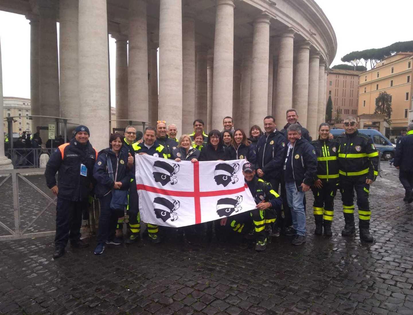 La protezione civile in udienza dal Papa 