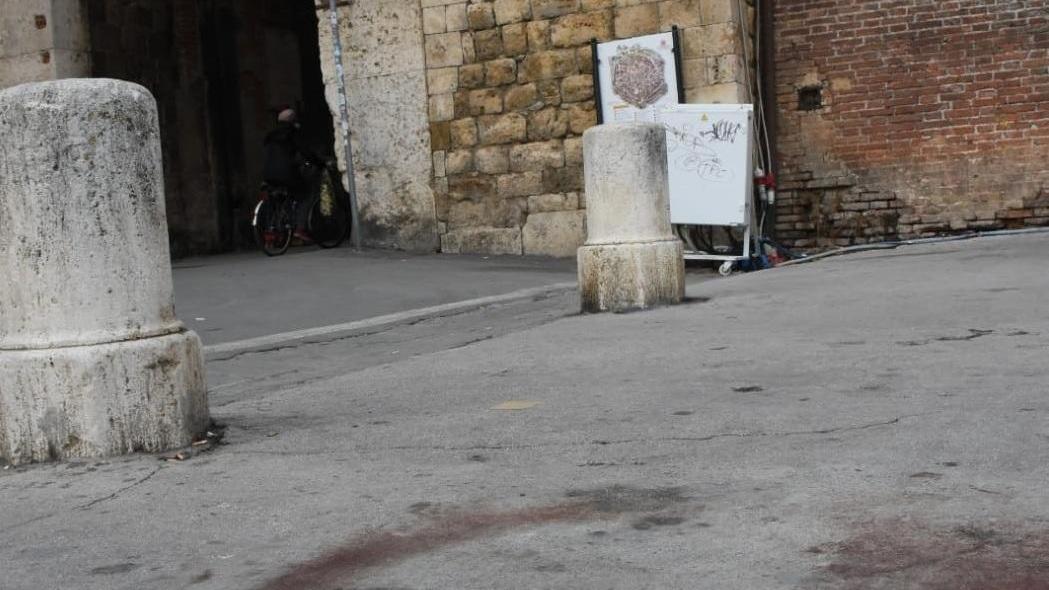 Il punto in cui è avvenuta l'aggressione