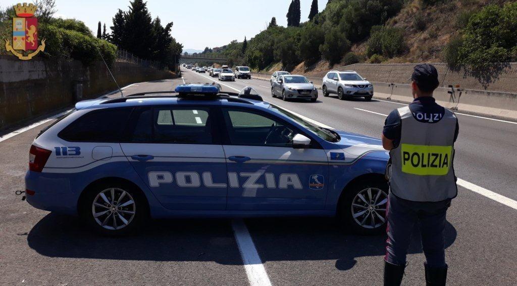 La polizia stradale in una foto d'archivio