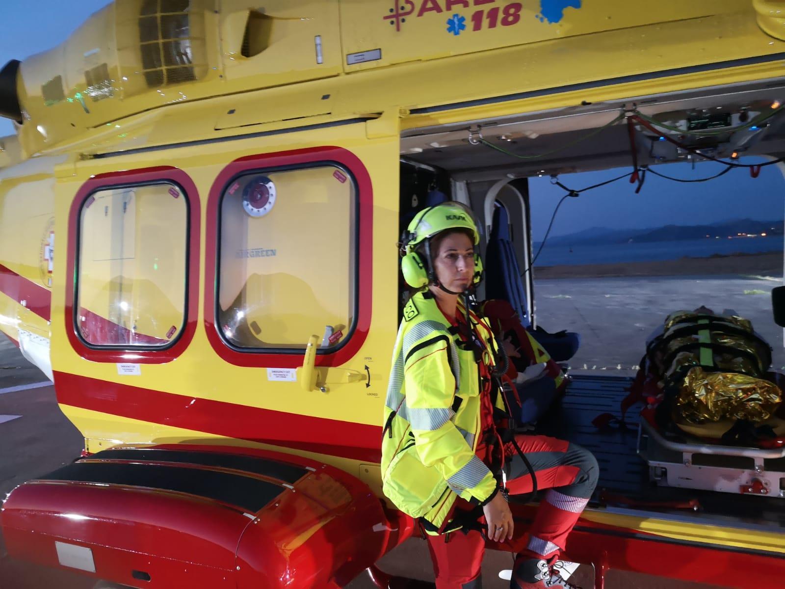 L'elicottero del soccorso, immagine di repertorio