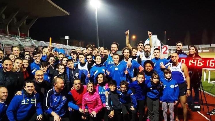 Quando l’unione fa la forza: ottanta atleti de “La Galla” battono il record del mondo