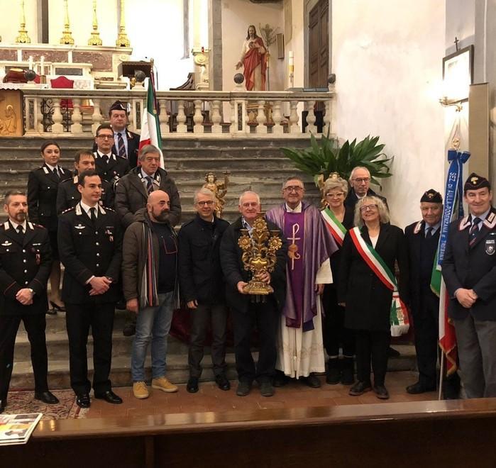 Ritrovato il candelabro rubato dalla chiesa dell’Annunziata 