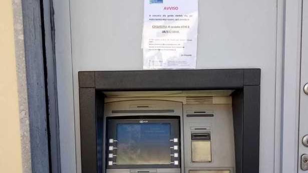 Addio sportelli bancomat in montagna, ne chiudono 4 nelle frazioni
