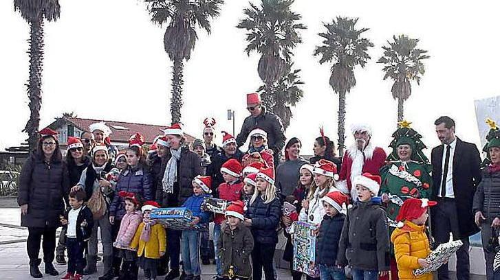 Babbo Natale è arrivato per i bambini di Marina
