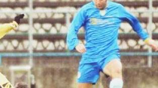 Il difensore azzurro Davide Vaira