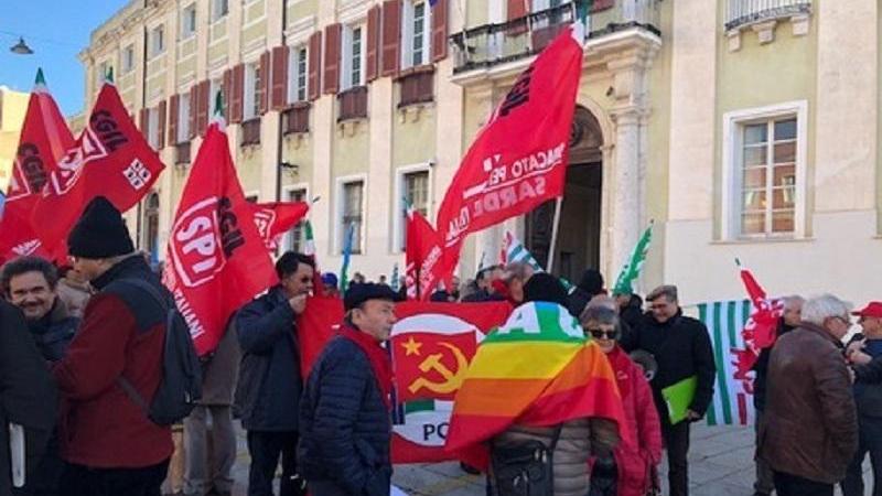 La manifestazione di Cagliari