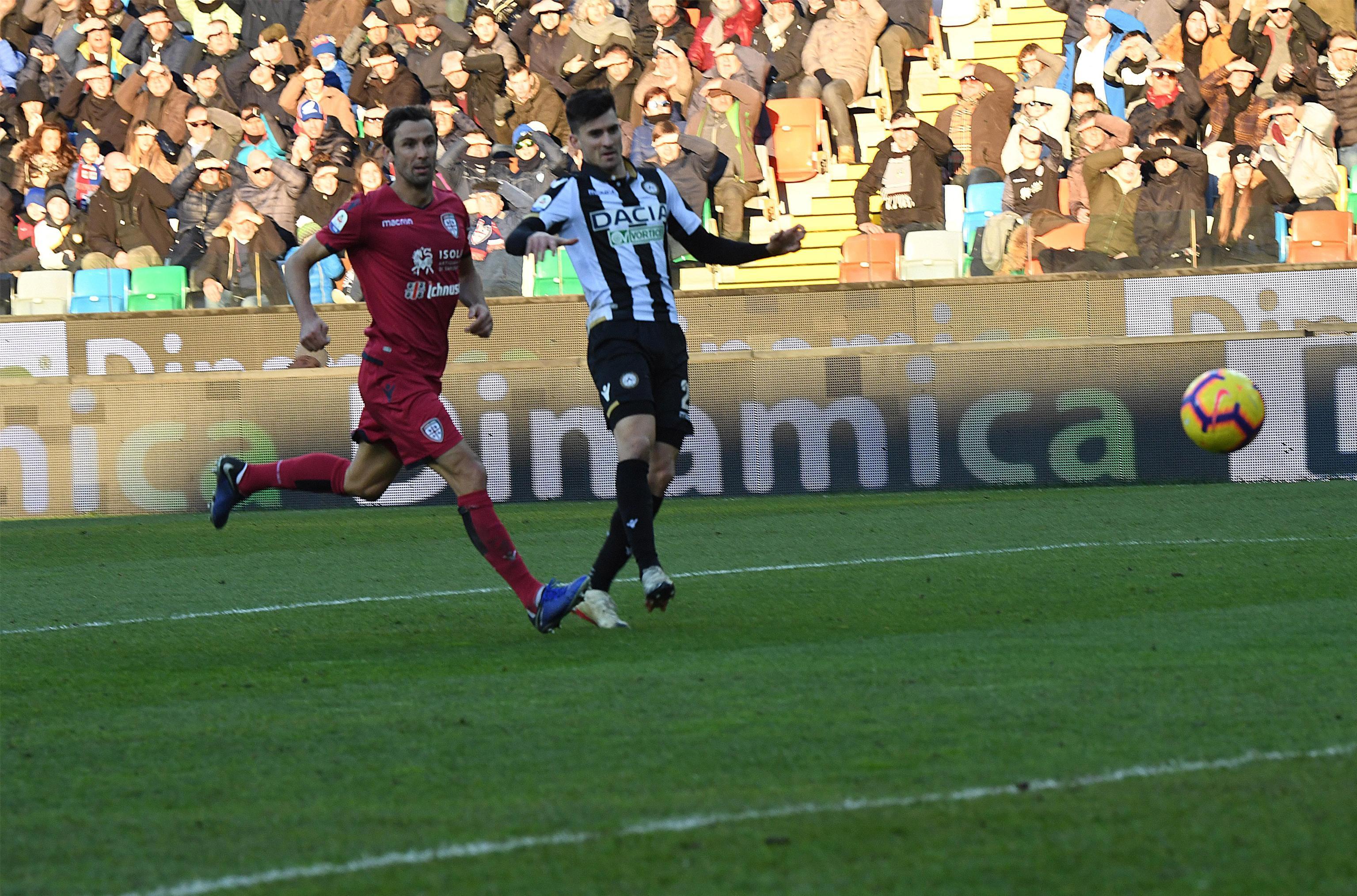 Sconfitta amara per il Cagliari contro l'Udinese