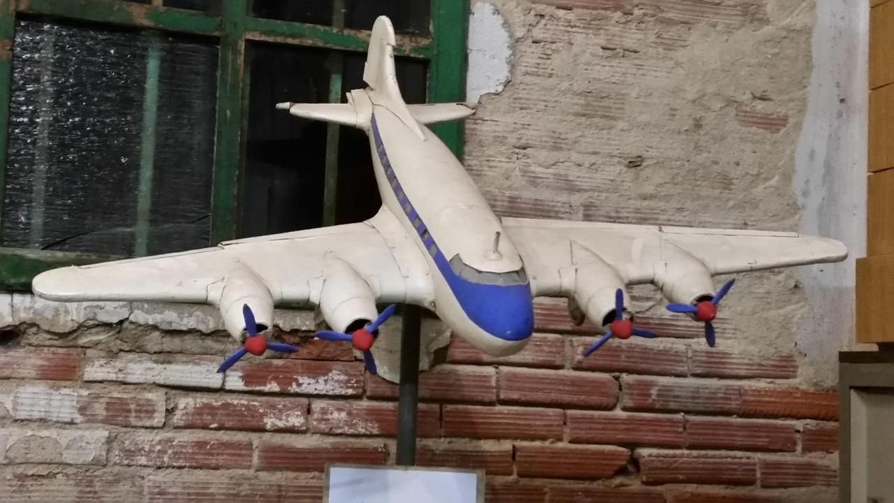 Il modellino di aereo costruito da Domenico Giovanni Meucci