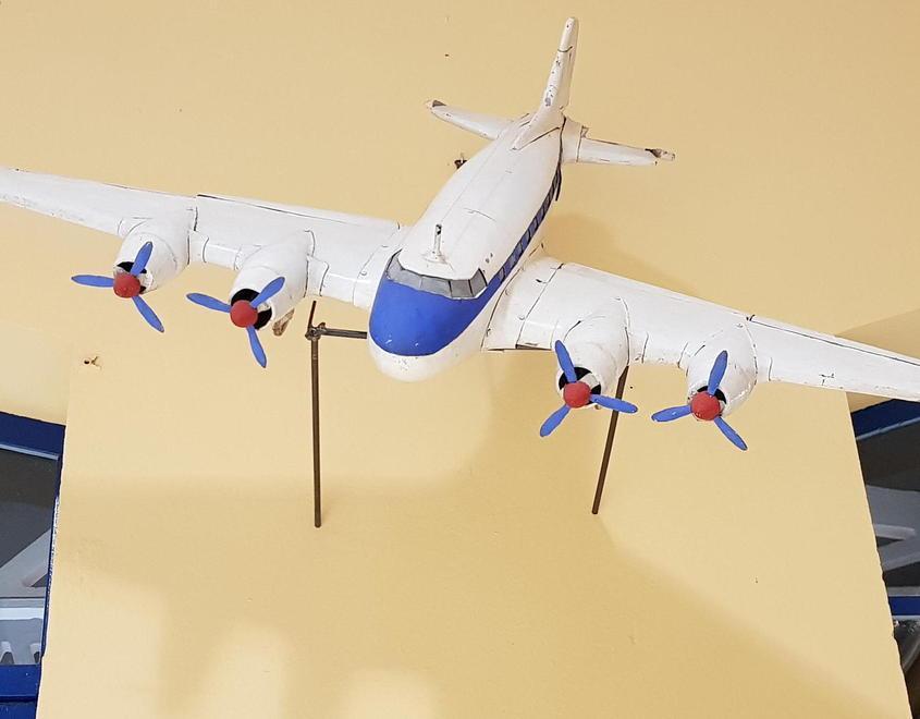 Al Museo Piaggio il modellino d’aereo costruito nel 1953 da ex dipendente 