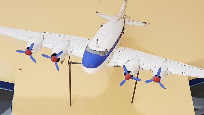 Al Museo Piaggio il modellino d’aereo costruito nel 1953 da ex dipendente