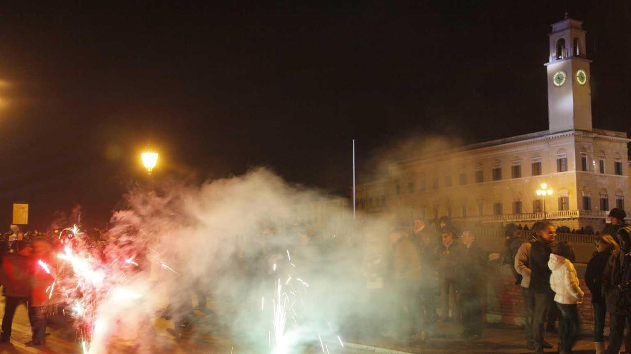 Fuochi artificiali nella notte di San Silvestro (archivio)