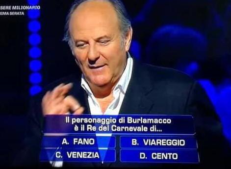 Viareggio protagonista da Gerry Scotti nel quiz «The wall»