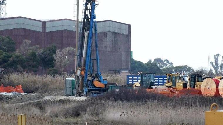Lavori in corso per il parco eolico Darà energia a basso costo ad Aferpi