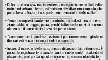 Carabinieri a caccia di stalker