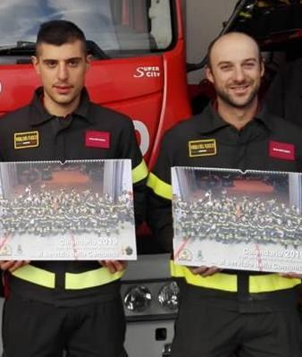 Vigili del fuoco tuttofare per il calendario benefico