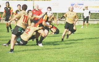 I ragazzi dell’Union Rugby in attacco