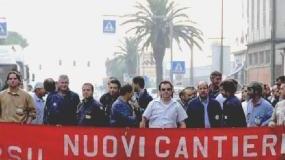 Una manifestazione dei lavoratori di Nca