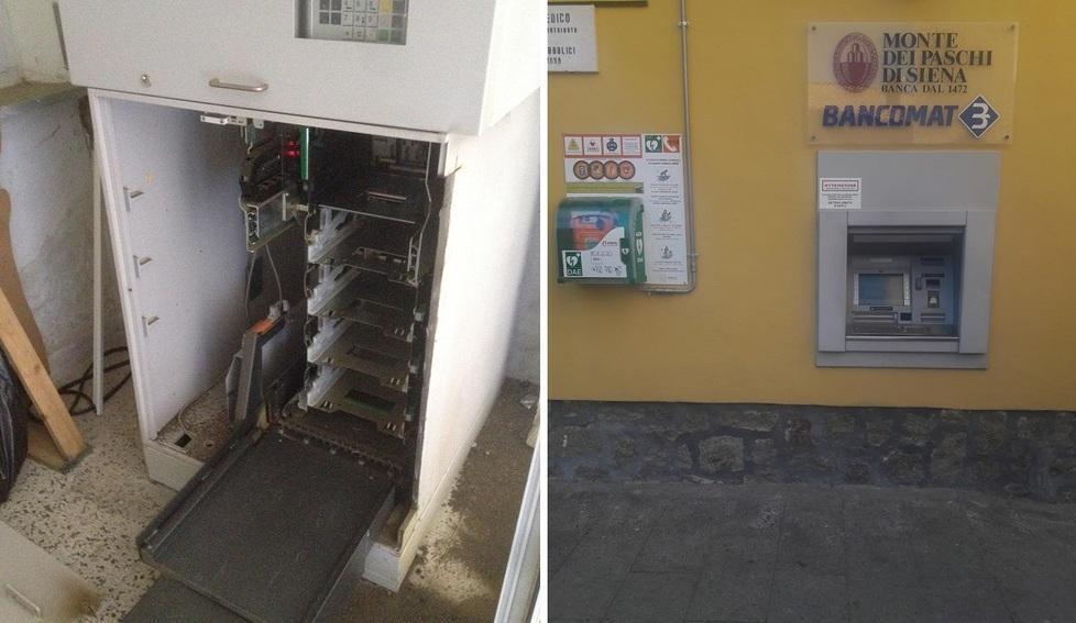 Scassinato il bancomat di Monticello Amiata Paese resta senza servizio 