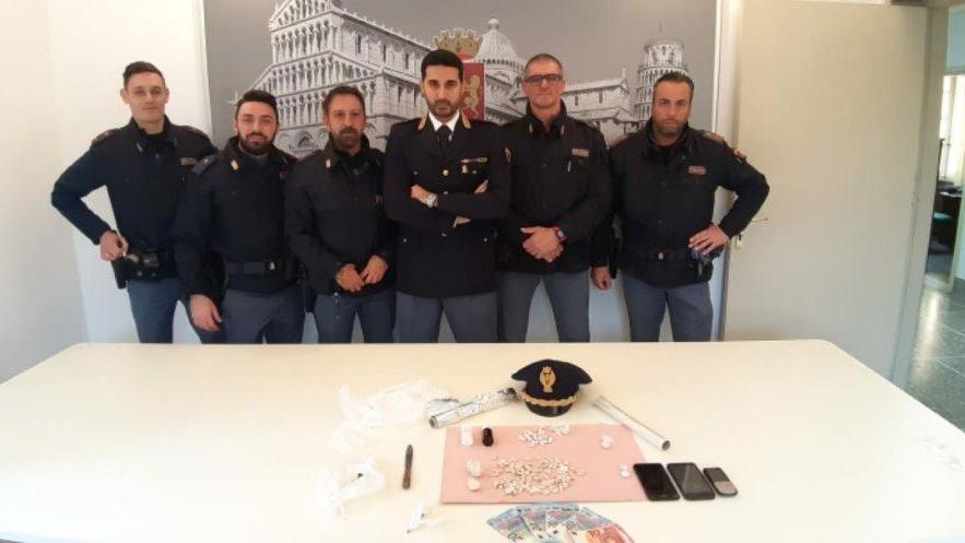 I poliziotti protagonisti degli arresti per spaccio in centro