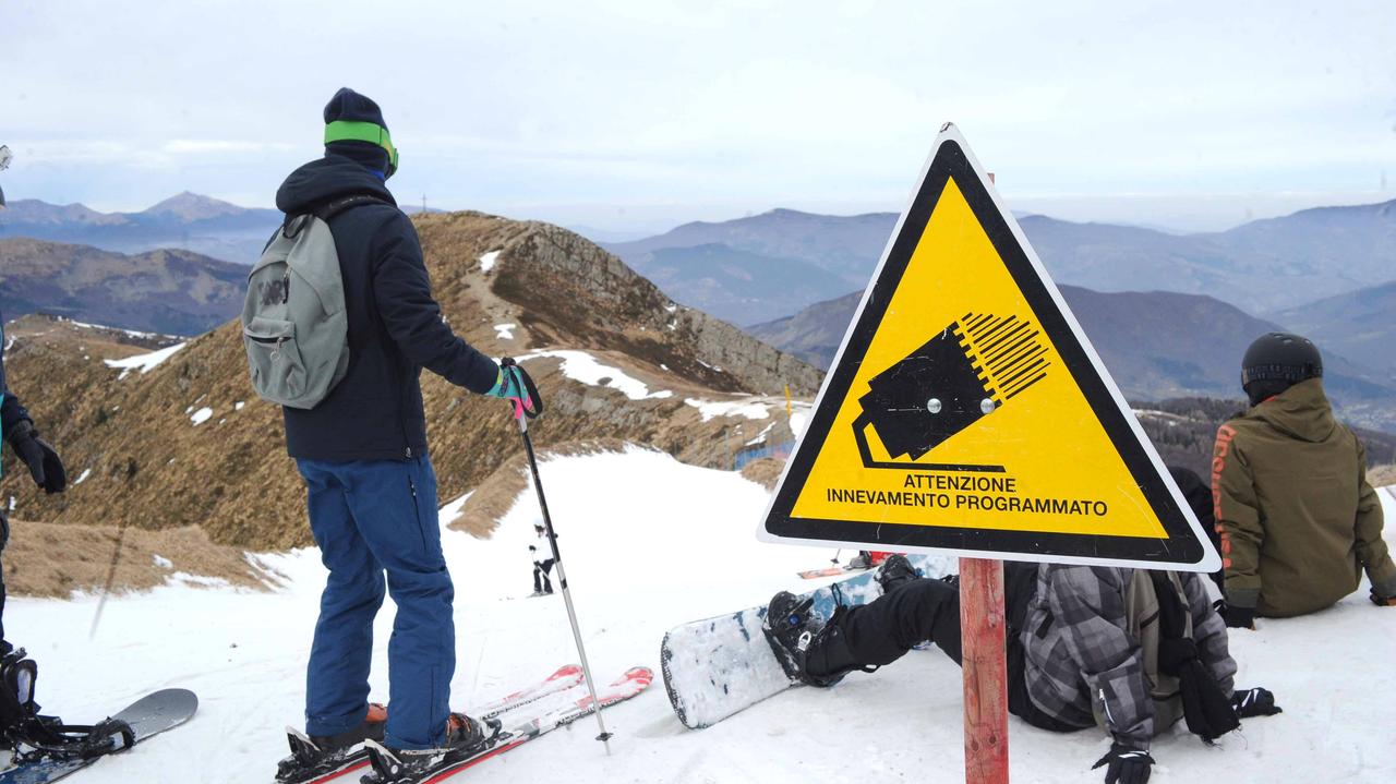 Piste con poca neve all'Abetone (archivio)