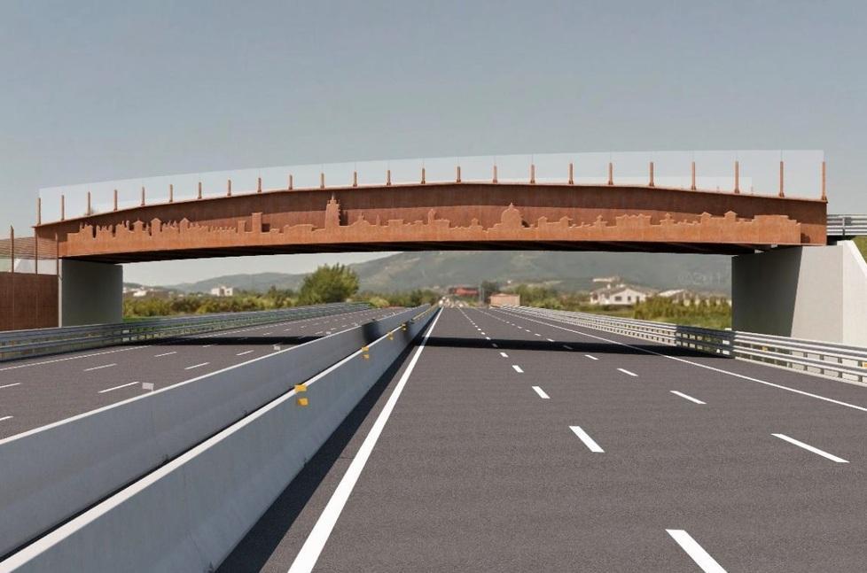 Il nuovo ponte in una immagine dello studio realizzato dalla società Spea Engineering