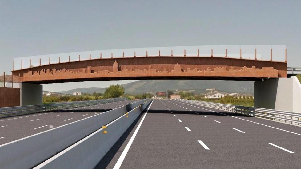 Il nuovo ponte in una immagine dello studio realizzato dalla società Spea Engineering