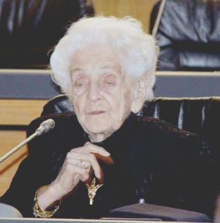 La senatrice Rita Levi Montalcini ospite a palazzo Ducale