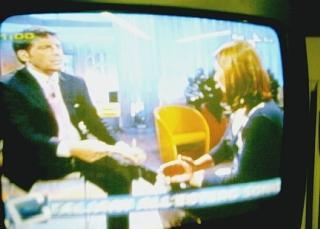Fabrizio Frizzi intervista Katia Anedda durante “Cominciamo bene”