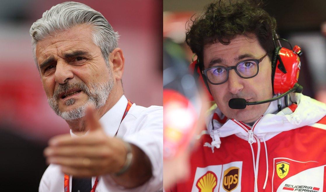 Maurizio Arrivabene e Mattia Binotto