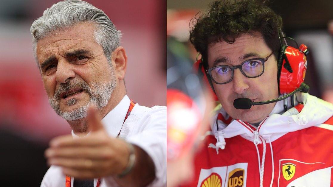 Maurizio Arrivabene e Mattia Binotto