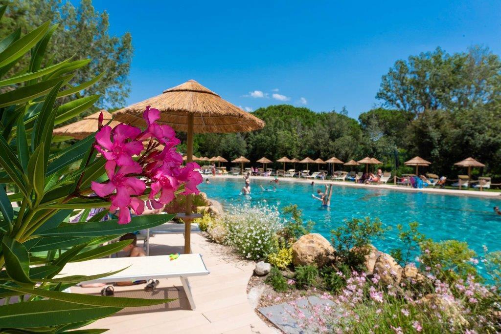 Uno scorcio del camping village Le Esperidi a Marina di Bibbona