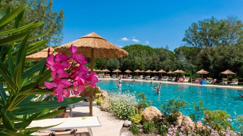 Uno scorcio del camping village Le Esperidi a Marina di Bibbona