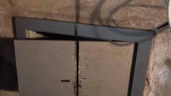 La cassaforte forzata dai ladri