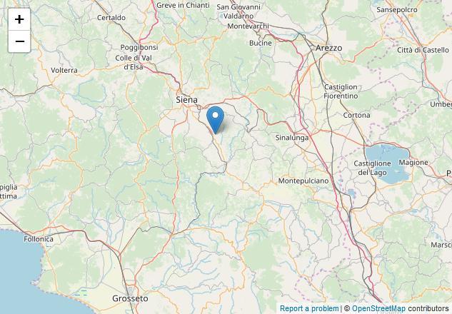 Lieve scossa di terremoto nel Senese