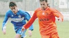 Giannini in azione nel match con il Borgo
